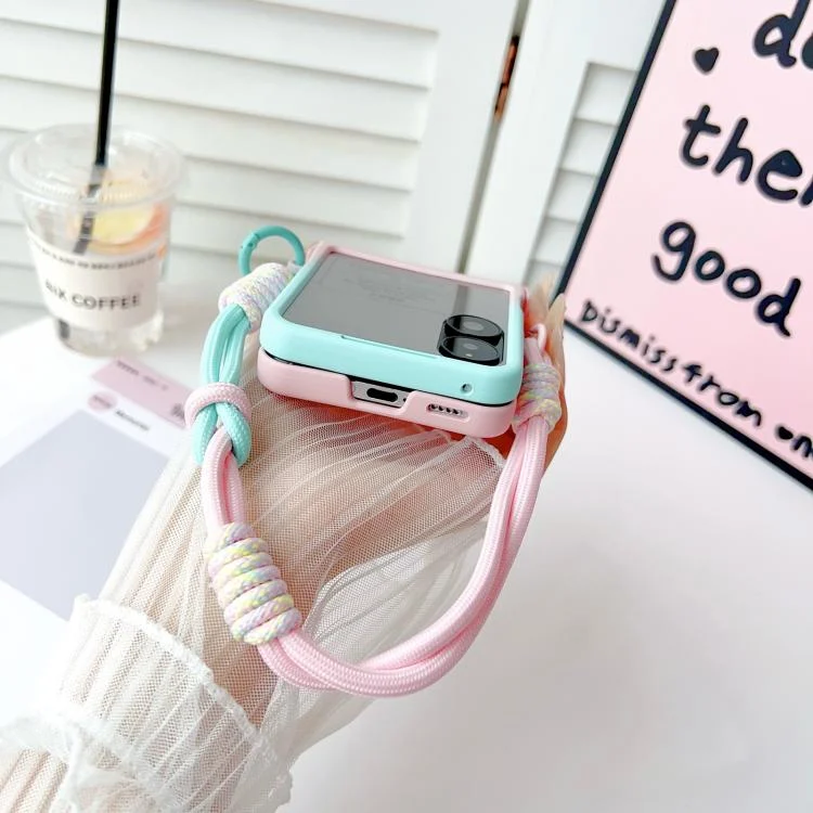 EDA008462802A_2.webp Integrated TPU Side Buckle Bracket Phone Case with Bracelet, For Xiaomi Mix Flip 2, For Xiaomi Mix Flip - Image 3