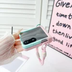 Integrated TPU Side Buckle Bracket Phone Case with Bracelet, For Xiaomi Mix Flip 2, For Xiaomi Mix Flip - Image 4