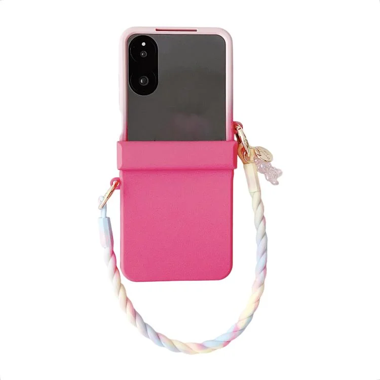 Integrated TPU Side Buckle Phone Case with Bracelet, For Xiaomi Mix Flip 2, For Xiaomi Mix Flip