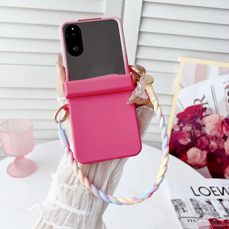 EDA008462901A_1.webp Integrated TPU Side Buckle Phone Case with Bracelet, For Xiaomi Mix Flip 2, For Xiaomi Mix Flip - Image 2
