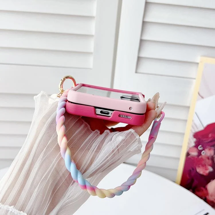EDA008463201A_2.webp Integrated Side Buckle MagSafe TPU Phone Case with Bracelet, For Xiaomi Mix Flip 2, For Xiaomi Mix Flip - Image 3