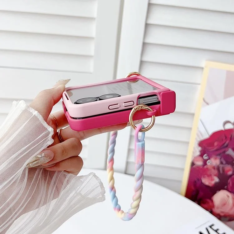 EDA008463201A_3.webp Integrated Side Buckle MagSafe TPU Phone Case with Bracelet, For Xiaomi Mix Flip 2, For Xiaomi Mix Flip - Image 4