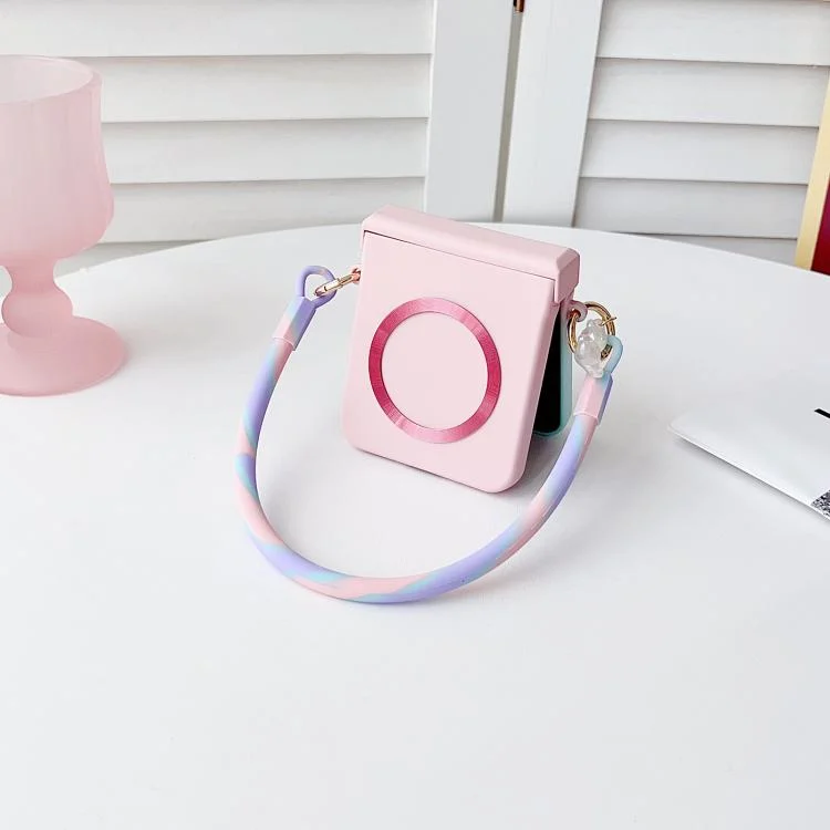 EDA008463201A_4.webp Integrated Side Buckle MagSafe TPU Phone Case with Bracelet, For Xiaomi Mix Flip 2, For Xiaomi Mix Flip - Image 5