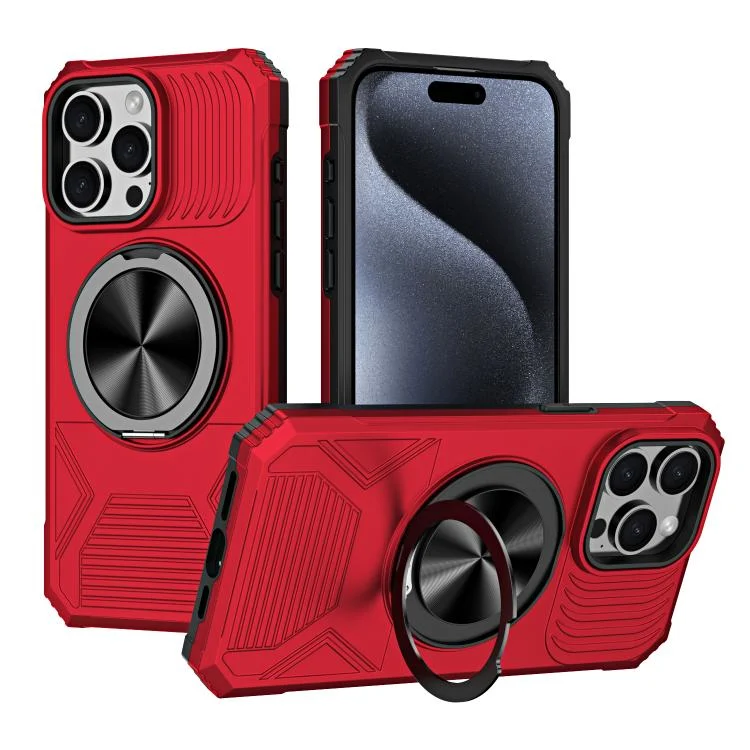 Alloy Rotating Holder MagSafe Shockproof Phone Case, For iPhone 13 Pro Max, For iPhone 13