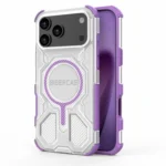 BIBERCAS Transparent Color Series MagSafe Air Bag Shockproof Phone Case, For iPhone 17 Pro Max, For iPhone 17 Pro, For iPhone 17, For iPhone 17 Air