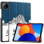 Custer Painted 3-Fold Stand Leather Smart Tablet Case, For Xiaomi Redmi Pad SE 8.7