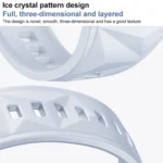 xDfind Ice Crystal Texture Silicone Watch Band - Image 6