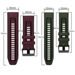 xDfind Leather Skin Silicone Quick Release Watch Band - Image 4