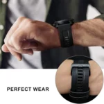 xDfind Leather Skin Silicone Quick Release Watch Band - Image 6