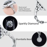 xDfind Twist Bracelet Diamond Metal Watch Band, For Apple Watch 42 / 44 / 45 / 46 / 49mm, For Apple Watch 38 / 40 / 41 / S10 42mm - Image 7