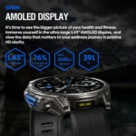 Zeblaze Vibe 8 Rugged Outdoor Smart Watch 1.43 inch Screen 5 ATM & IP69K Built-in Flashlight - Image 6