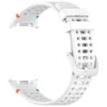 xDfind Alloy Silver Buckle Breathable Hole Silicone Watch Band - Image 7