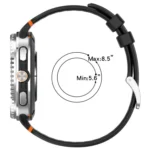 xDfind Alloy Silver Buckle Breathable Hole Silicone Watch Band - Image 4