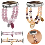 Cat Eyes Stone Beads Bracelet Watch Band, For Apple Watch 46mm / 49mm / 45mm / 44mm, For Apple Watch 42mm / 41mm / 40mm / 38mm - Image 2