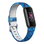 xDfind Silver Buckle Painting Silicone Watch Band For Fitbit Luxe