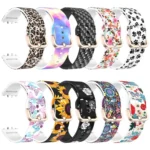 xDfind Gold Buckle Printed Silicone Watch Band - Image 3