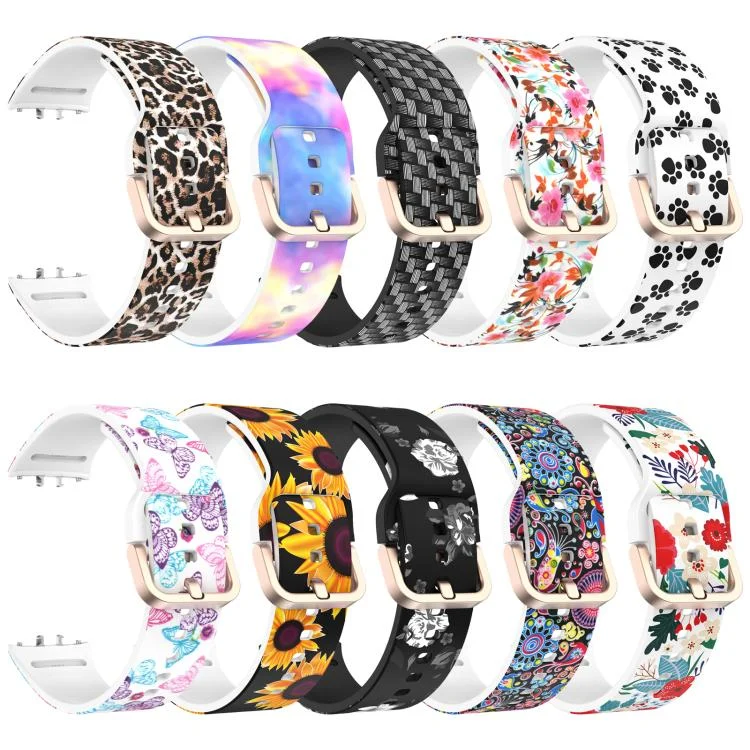 EDA0084767_B2.webp xDfind Gold Buckle Printed Silicone Watch Band - Image 3