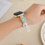 Hemp Rope Woven Flowers Drawstring Watch Band, For Apple Watch 46mm / 49mm / 45mm / 44mm, For Apple Watch 42mm / 41mm / 40mm / 38mm - Image 7