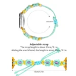 Hemp Rope Woven Flowers Drawstring Watch Band, For Apple Watch 46mm / 49mm / 45mm / 44mm, For Apple Watch 42mm / 41mm / 40mm / 38mm - Image 4