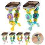 Hemp Rope Woven Flowers Drawstring Watch Band, For Apple Watch 46mm / 49mm / 45mm / 44mm, For Apple Watch 42mm / 41mm / 40mm / 38mm - Image 5