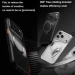 Gear-Style Stress Relief 360 Rotation Holder MagSafe Phone Case, For iPhone 14, For iPhone 14 Pro, For iPhone 14 Pro Max, For iPhone 13 Pro Max, For iPhone 13 Pro, For iPhone 13 - Image 3
