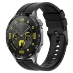 xDfind Silicone Black Buckle Watch Band