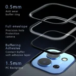 Armor Big Pore PC Hybrid TPU Phone Case, For Redmi 15C 4G / 5G 173.1mm - Image 3