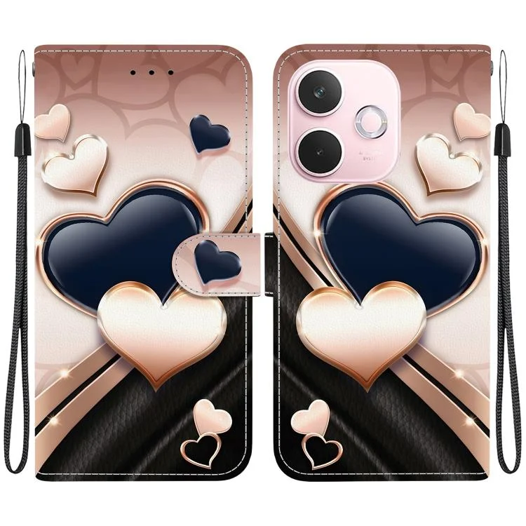 Crystal Texture Colored Drawing Leather Phone Case, For OPPO A5 Pro 4G / 5G Global, For OPPO Reno13 Pro Global