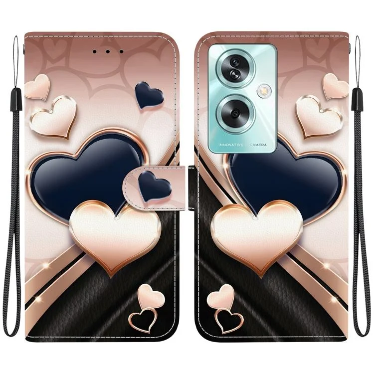 Crystal Texture Colored Drawing Leather Phone Case, For OPPO A79 5G Global, For OPPO A5x / A3x / A3 5G / 4G / A60 5G
