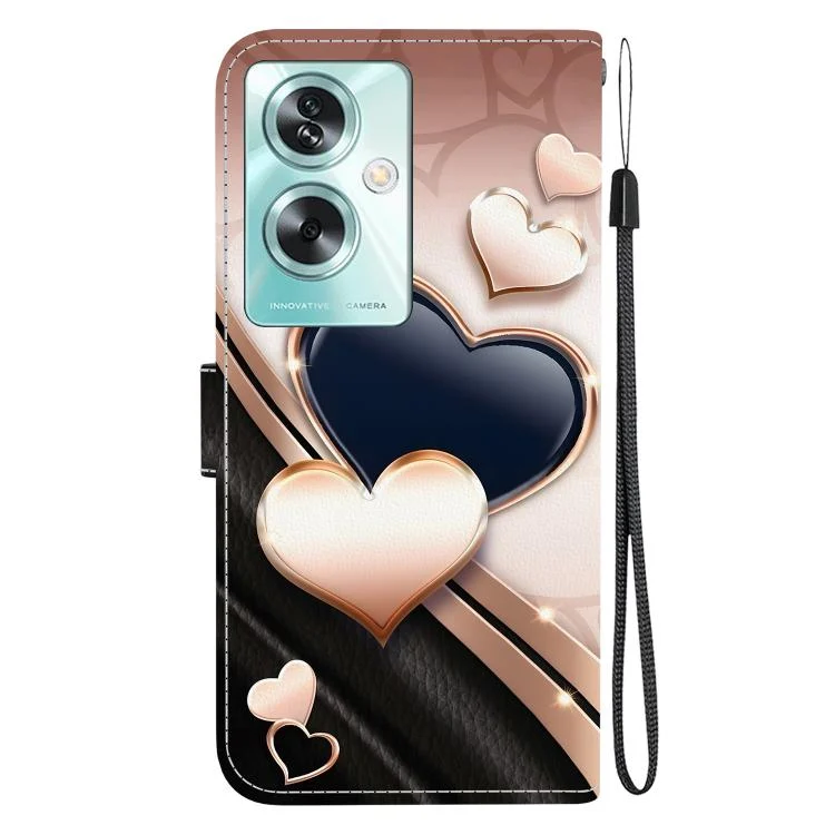 EDA008485205A_2.webp Crystal Texture Colored Drawing Leather Phone Case, For OPPO A79 5G Global, For OPPO A5x / A3x / A3 5G / 4G / A60 5G - Image 3