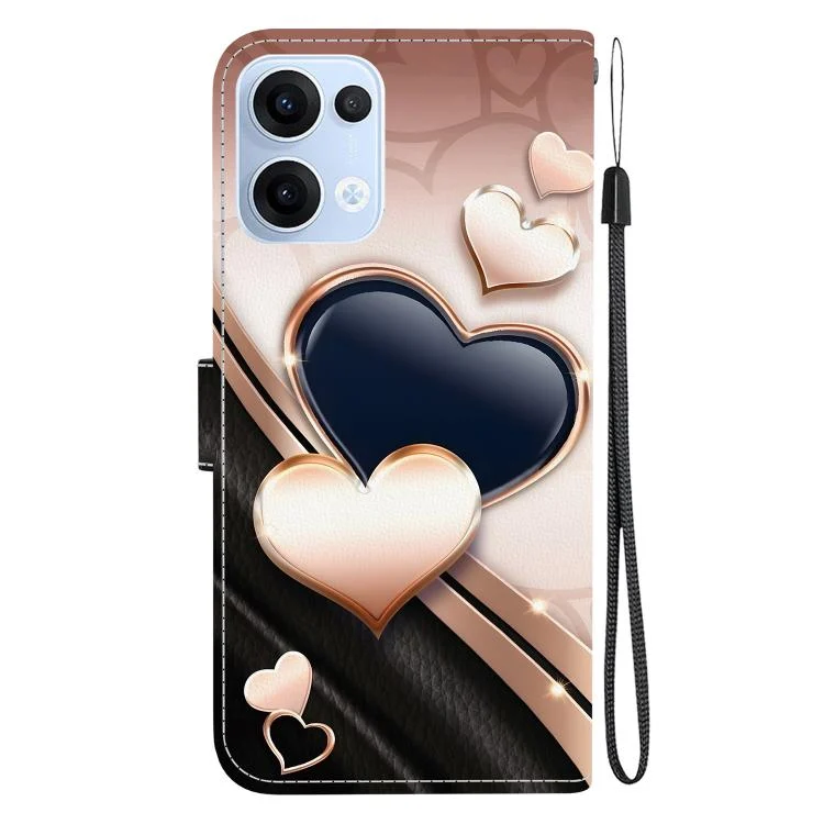 EDA008485213A_2.webp Crystal Texture Colored Drawing Leather Phone Case, For OPPO Reno13 Global, For OPPO Reno13 F 4G / 5G - Image 3