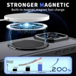 kalebol 360-degree Rotating MagSafe Magnetic Holder Phone Case, For iPhone 16 Pro, For iPhone 16 Pro Max - Image 3