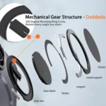 kalebol 360-degree Rotating MagSafe Magnetic Holder Phone Case, For iPhone 15 Pro Max, For iPhone 15 Pro - Image 7