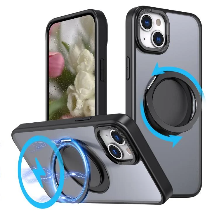 kalebol 360-degree Rotating MagSafe Magnetic Holder Phone Case, For iPhone 15, For iPhone 14