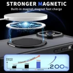 kalebol 360-degree Rotating MagSafe Magnetic Holder Phone Case, For iPhone 15, For iPhone 14 - Image 3