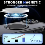 kalebol 360-degree Rotating MagSafe Magnetic Holder Phone Case, For iPhone 13 - Image 3