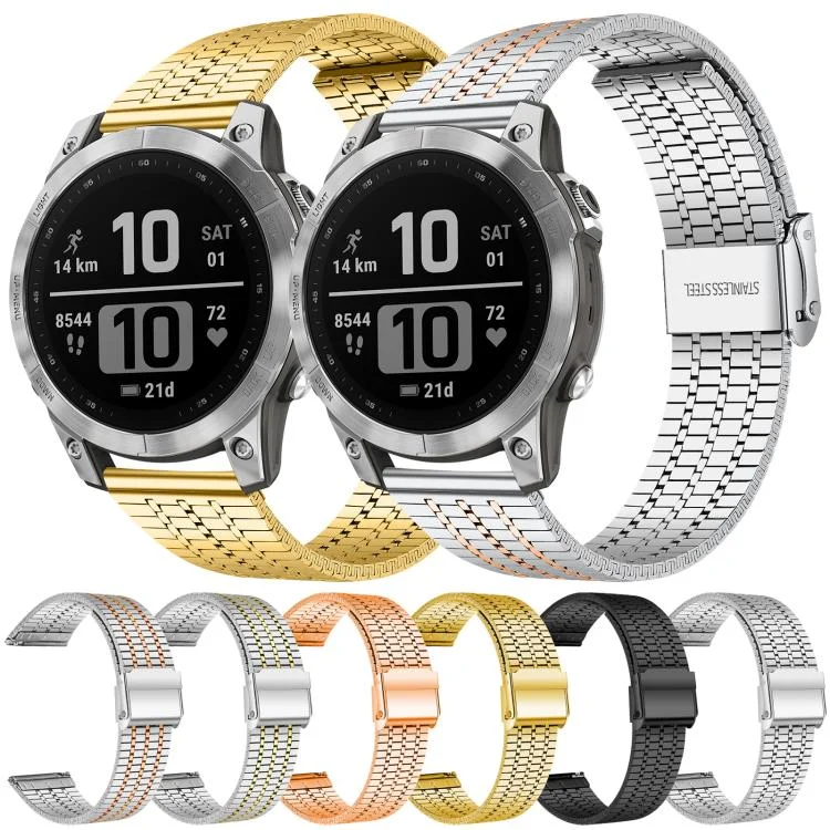 EDA0084884_B1.webp xDfind Seven Beads Buckle Stainless Steel Watch Band - Image 2