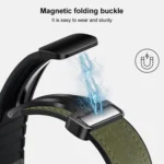 xDfind Crazy Horse Pattern Silicone Skin Magnetic Buckle Watch Band - Image 4