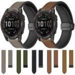 xDfind Crazy Horse Pattern Silicone Skin Magnetic Buckle Watch Band - Image 2