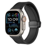 xDfind Crazy Horse Pattern Silicone Skin Magnetic Buckle Watch Band, For Apple Watch 42 / 44 / 45 / 46 / 49mm, For Apple Watch 38 / 40 / 41 / S10 42mm