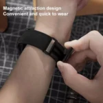 xDfind Crazy Horse Pattern Silicone Skin Magnetic Buckle Watch Band - Image 6