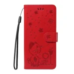 Cat and Bee Embossed Flip Leather Phone Case, For OnePlus ACE 5 Ultra, For OnePlus Nord CE5 - Image 2