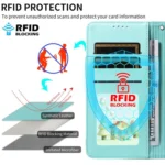 Embossed Heart Dog RFID Blocking Wallet Leather Phone Case, For OPPO Reno11 5G Global, For OPPO Reno11 Pro Global, For OPPO A38 4G Global / A18 4G, For OPPO A58 4G - Image 5