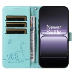 Adorable Cat Embossed Pattern Flip Leather Phone Case, For OnePlus ACE 5 Ultra, For OnePlus Nord CE5 - Image 4