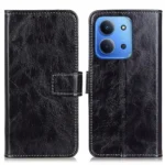 Retro Crazy Horse Texture Leather Phone Case, For Redmi 15C 4G 171.5mm / Poco C85 4G, For Redmi 15C 4G EU / 15C 5G 173.1mm, For Redmi A5 4G 173.3mm, For Redmi A5 4G 171.7mm / Poco C71