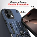 Double-Ring Holder PC Hybrid TPU Phone Case, For OPPO K13 / K12s, For OPPO Reno14 Pro 5G, For OPPO Reno14 5G - Image 3