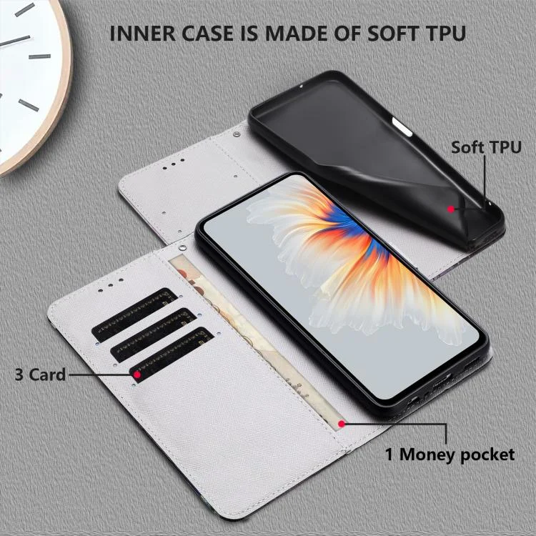 EDA008503501A_3.webp Color Drawing Pattern Leather Phone Case, For vivo X200 FE / S30 Pro mini - Image 4