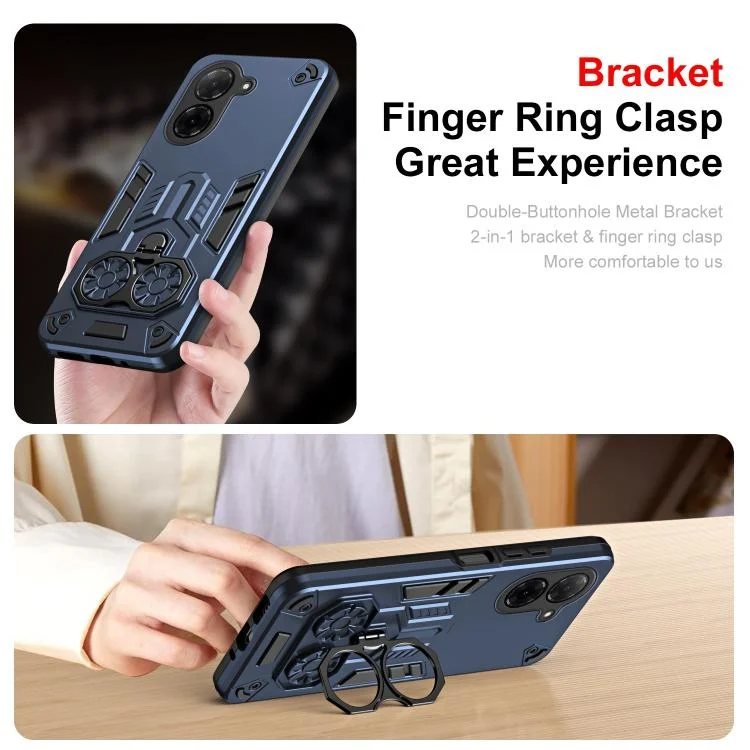 EDA008505801A_1.webp Double-Ring Holder PC Hybrid TPU Phone Case, For Redmi A5 4G 171.7mm / Poco C71, For Redmi Note 14 Pro 4G / 5G, For Redmi Note 14 4G 163.25mm / 5G, For Redmi 14C 4G / Poco C75, For Redmi Note 14 Pro+ - Image 2