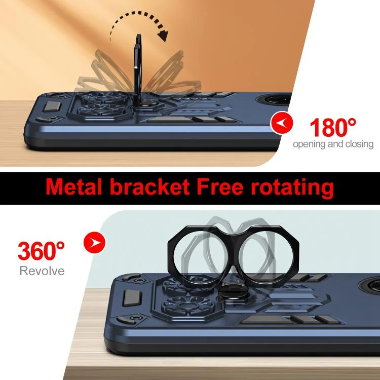 EDA008505801A_4.webp Double-Ring Holder PC Hybrid TPU Phone Case, For Redmi A5 4G 171.7mm / Poco C71, For Redmi Note 14 Pro 4G / 5G, For Redmi Note 14 4G 163.25mm / 5G, For Redmi 14C 4G / Poco C75, For Redmi Note 14 Pro+ - Image 5