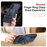 Double-Ring Holder PC Hybrid TPU Phone Case, For Xiaomi Poco X7 Pro - Image 2